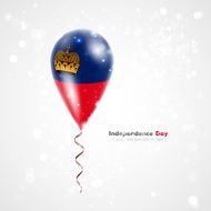 Flag of Liechtenstein on balloon N2