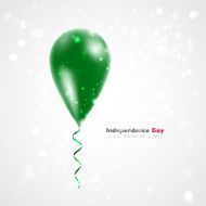 Flag of the Libyan Arab Jamahiriya on balloon N2