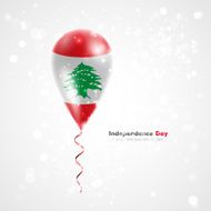 Flag of Lebanon on balloon N2