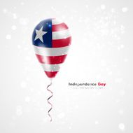 Flag of Liberia on balloon N2