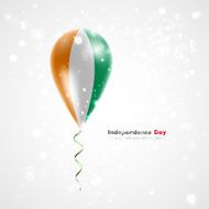 Flag of Cote Divoire on balloon
