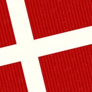 Detail of Denmark Flag