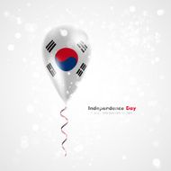 Flag of the Republic Korea on balloon N2