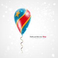 Flag of Democratic Republic Congo on balloon N2