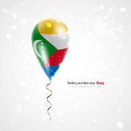 Flag of Comoros on balloon N2