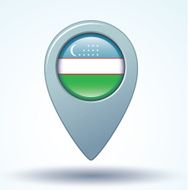 Flag of Uzbekistan vector illustration N4