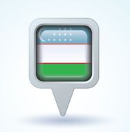 Flag of Uzbekistan vector illustration N5