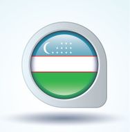 Flag of Uzbekistan vector illustration N6