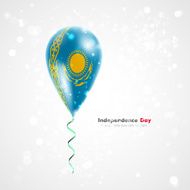 Flag of Kazakhstan on balloon N2