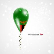 Flag of Zambia on balloon N2