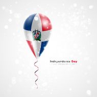 Flag of Dominican Republic on balloon N2