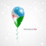 Flag of Djibouti on balloon N2