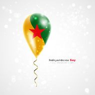 Flag Guiana on balloon N2