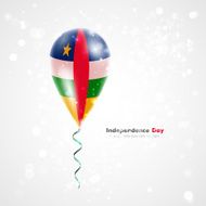 Flag of Central African Republic on balloon N2