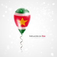 Flag of Suriname on balloon N2