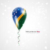 Flag of Solomon Islands on balloon N2