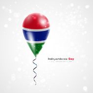 Flag of Gambia on balloon N2