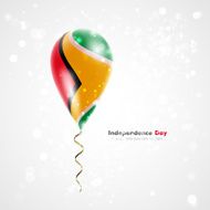 Flag of Guyana on balloon