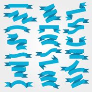 blue ribbons