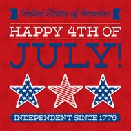 Independence Day card in vector format