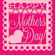 Papel picado Mother's Day card in vector format N2