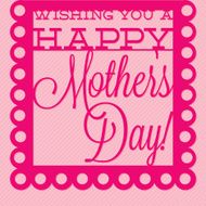Papel picado Mother's Day card in vector format N5