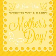 Papel picado Mother's Day card in vector format N6