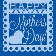 Papel picado Mother's Day card in vector format N9
