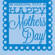 Papel picado Mother's Day card in vector format N10