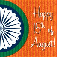 Happy Independence Day India card in vector format