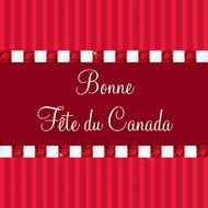 Bling Happy Canada Day card in vector format
