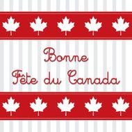 Happy Canada Day card in vector format N18