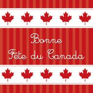 Happy Canada Day card in vector format N19