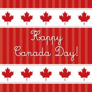 Happy Canada Day card in vector format N20