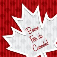 &#039;Happy Canada Day&#039; sticker card in vector format N3