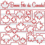 Maple leaf maze &#039;Happy Canada Day&#039; card in vector format N3