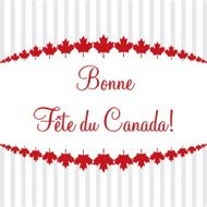 Happy Canada Day card in vector format N21