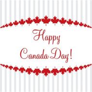 Happy Canada Day card in vector format N22