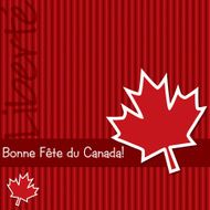 &#039;Happy Canada Day&#039; sticker card in vector format N7
