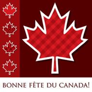 Happy Canada Day card in vector format N23