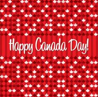 Happy Canada Day card in vector format N26