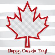Happy Canada Day card in vector format N28
