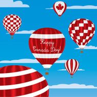 Canada Day greeting card in vector format