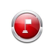 Flag Sign Red Vector Icon Button N4