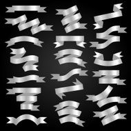 silver ribbons