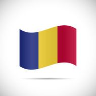 Romania Flag Illustration