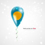 Flag of Palau on balloon N2