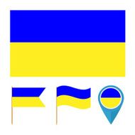 Ukraine country flag vector