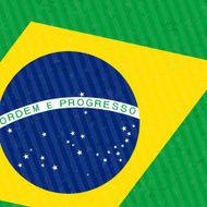 Detail of Brazil Flag