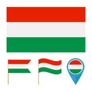 Hungary flag vector